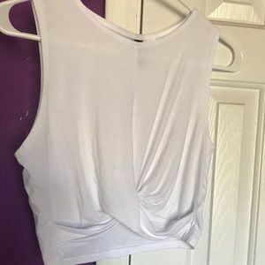 White Crop top Size S